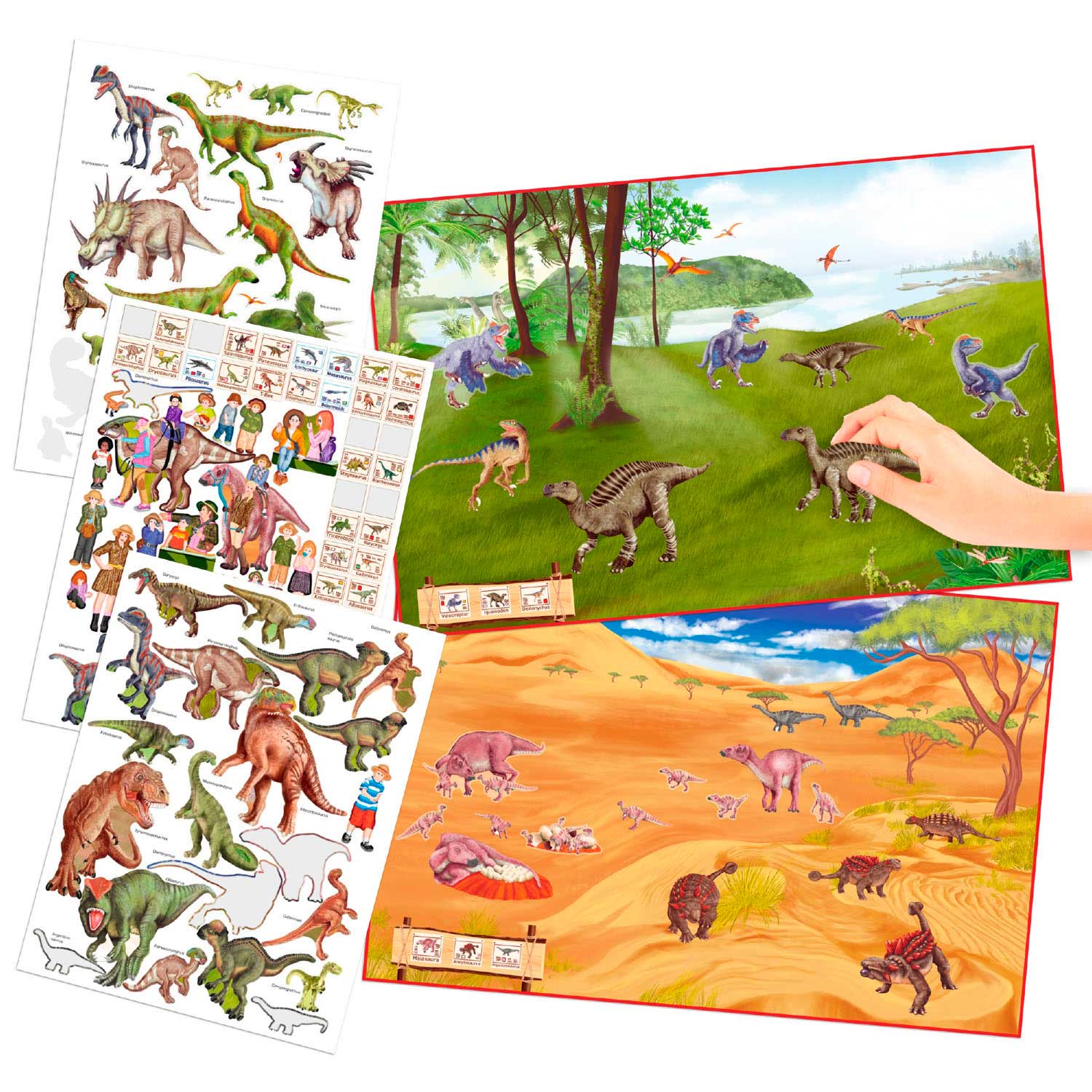 Dino World Create your Dino Zoo Stickerboek