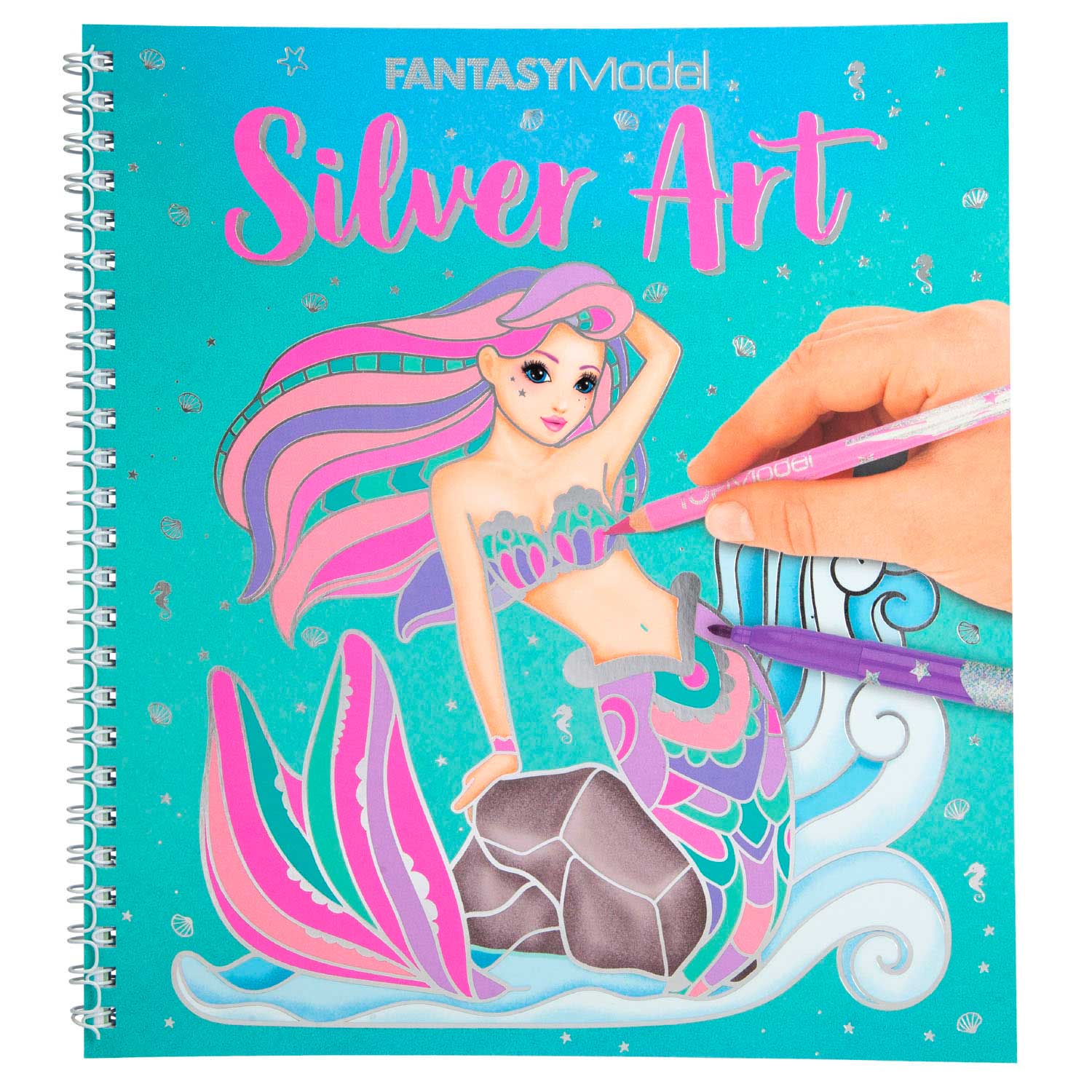 Livre de coloriage TOPModel Fantasy Model Silver Art