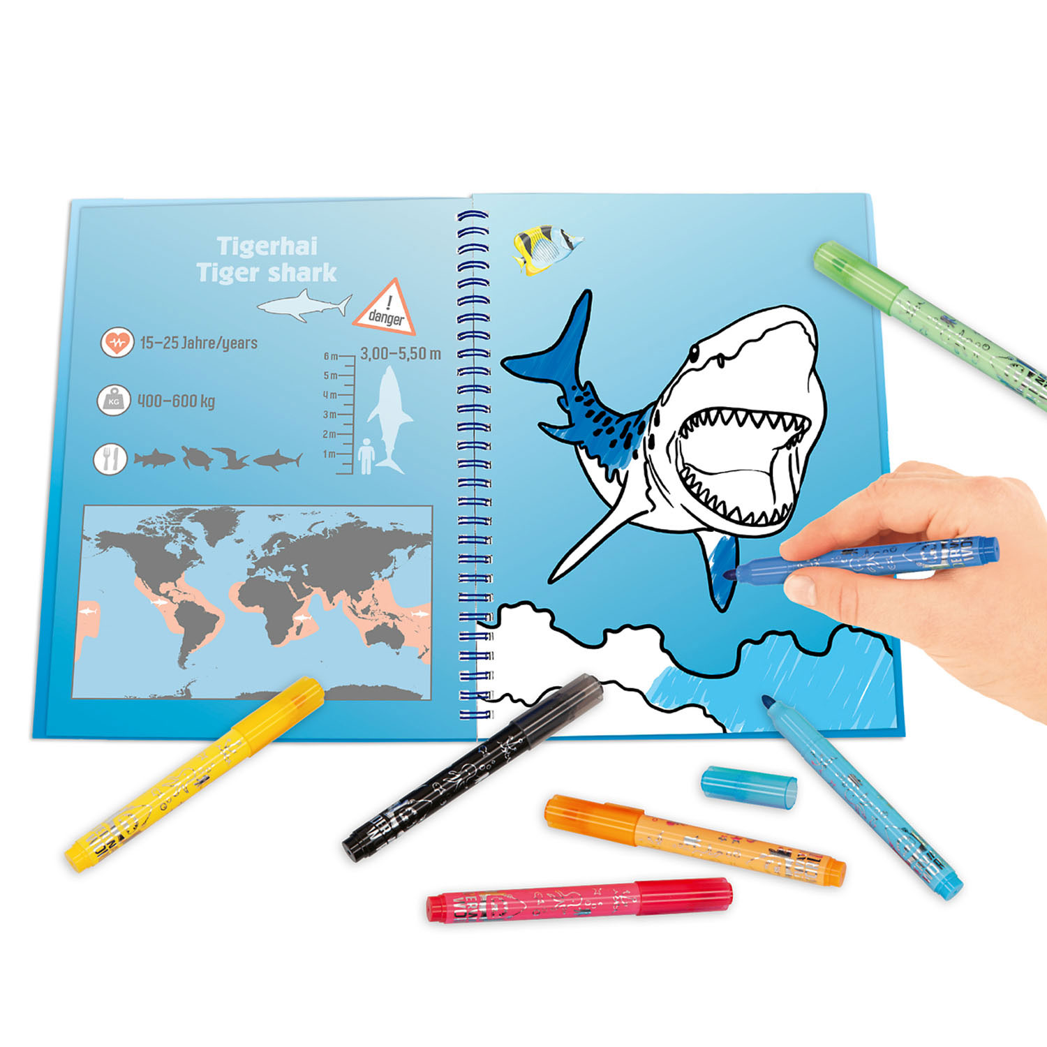 Dino World Malbuch-Set Unterwasserwelt
