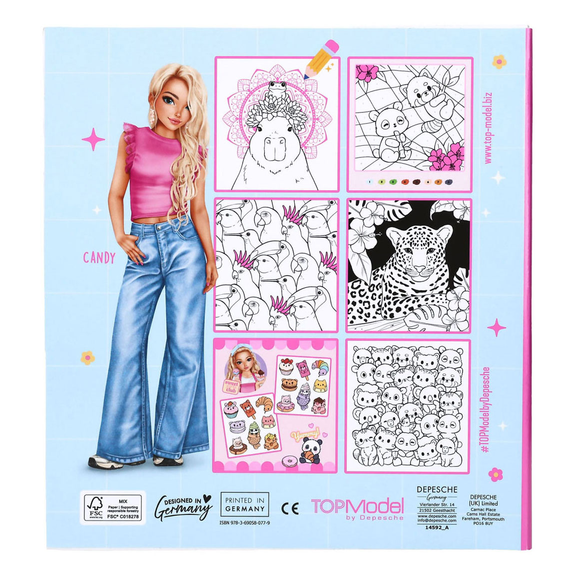 TOPModel Kleurboek Candys Animal Club