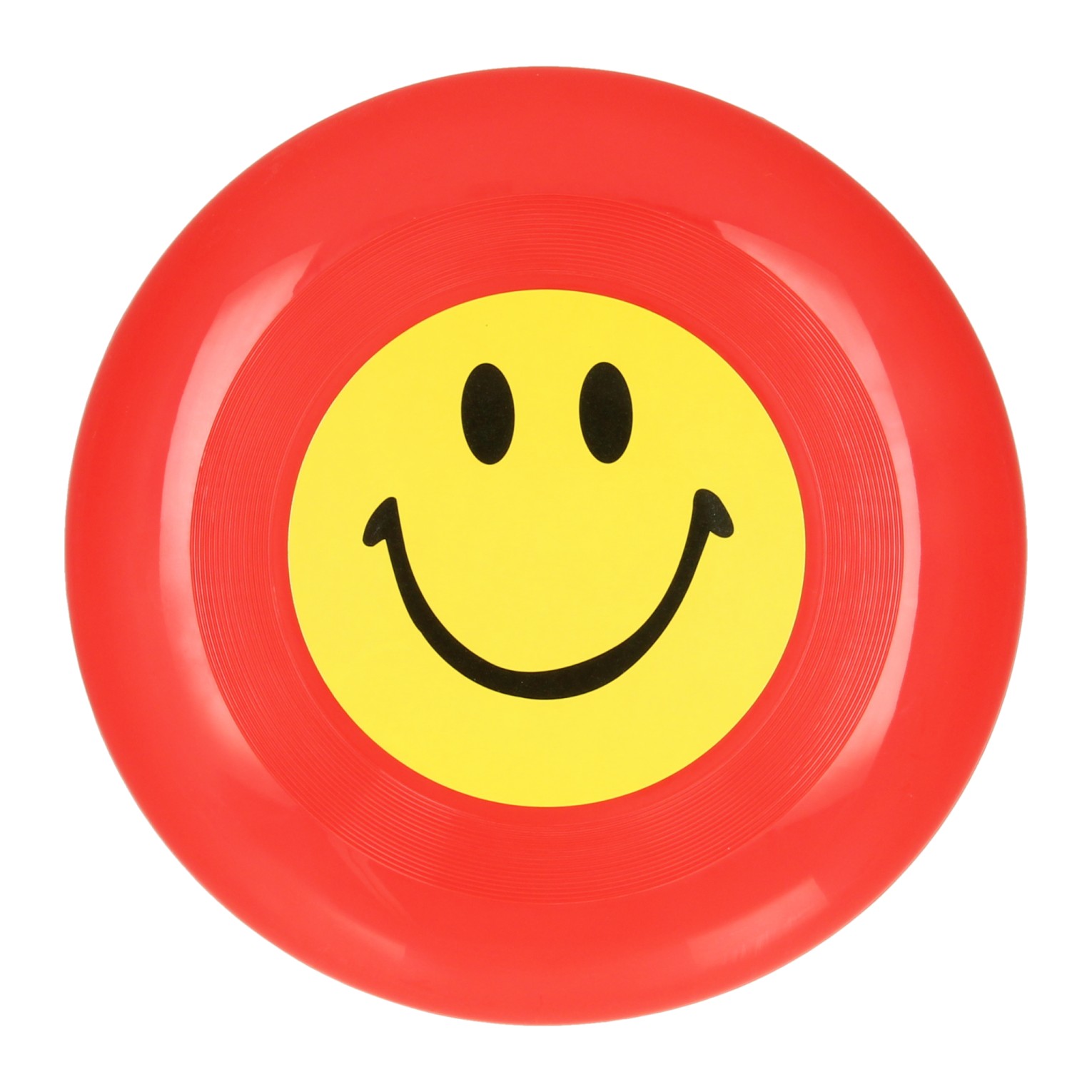 Frisbee mit Smiley-Gesicht rot