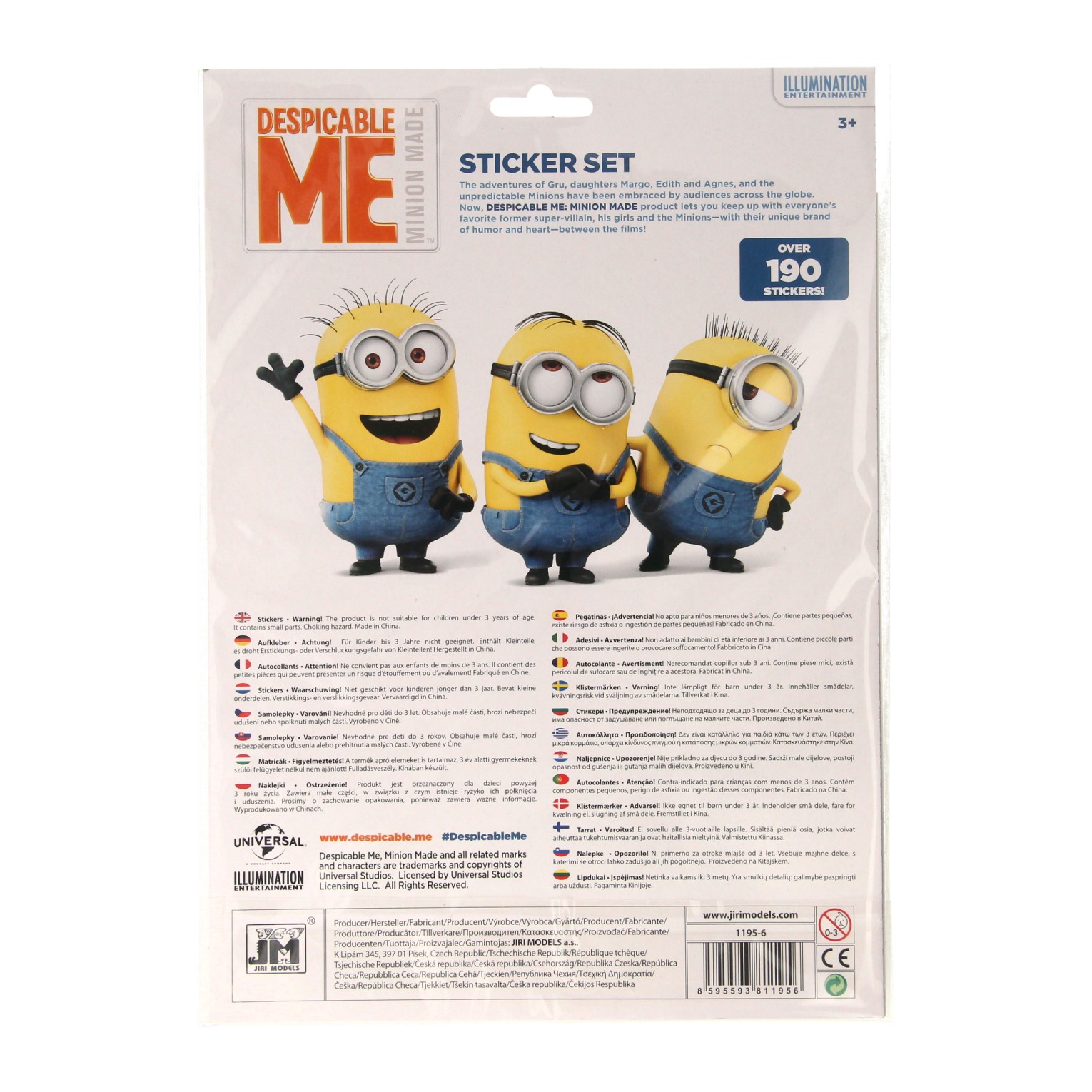 Aufkleber-Set Minions, 190-tlg.