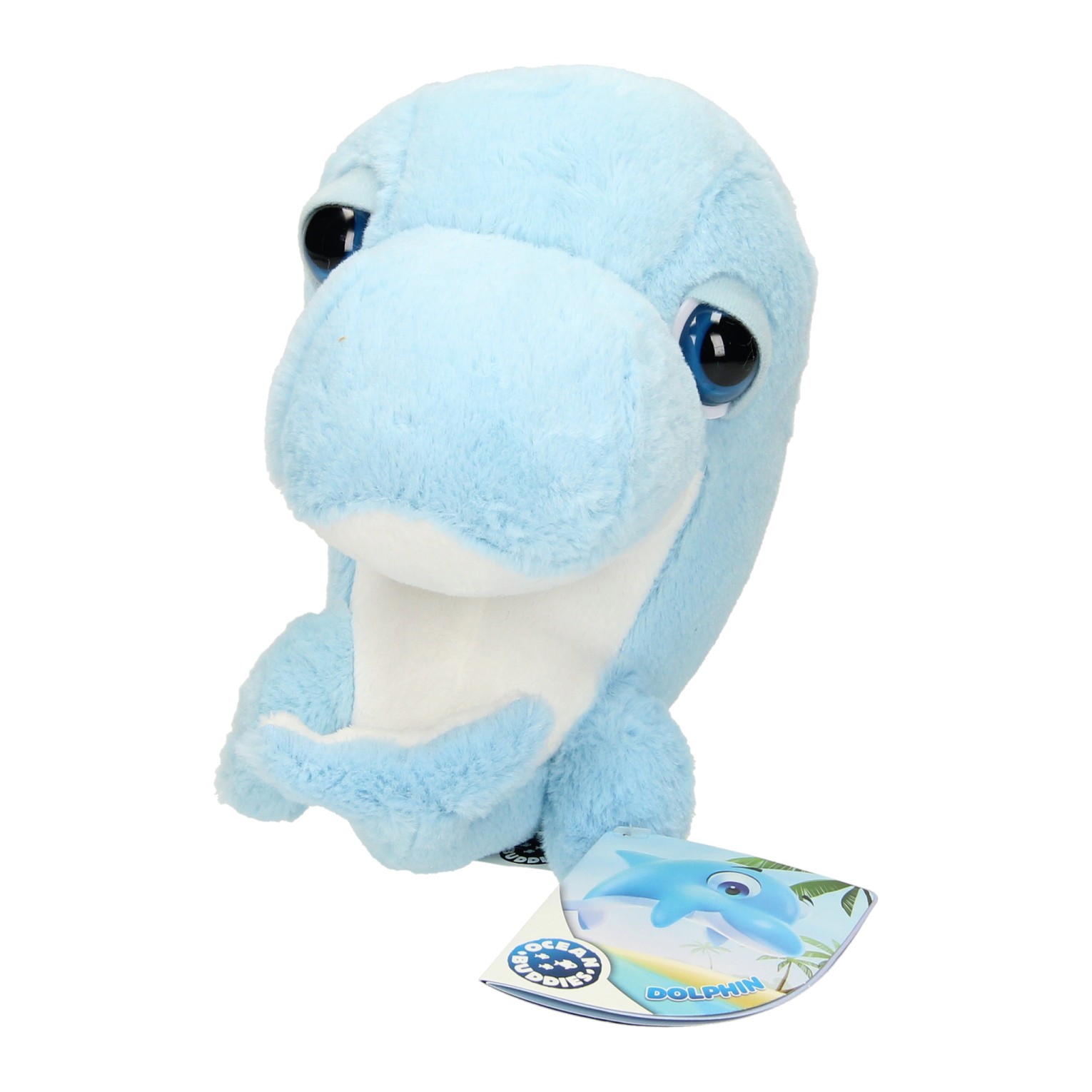 Peluche Dauphin en peluche à BIG tête, 21 cm