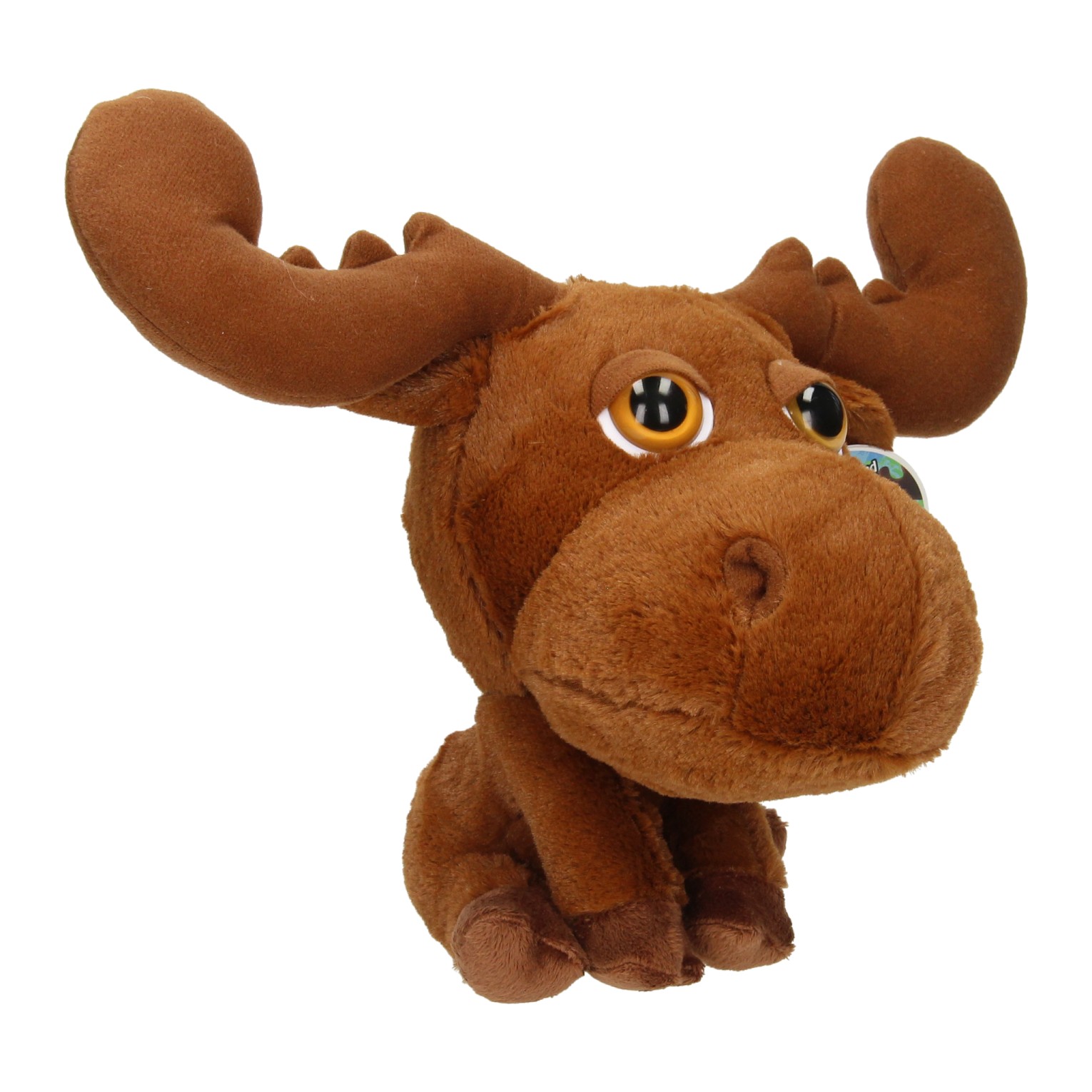 Knuffel Big Head Pluche Rendier, 22cm