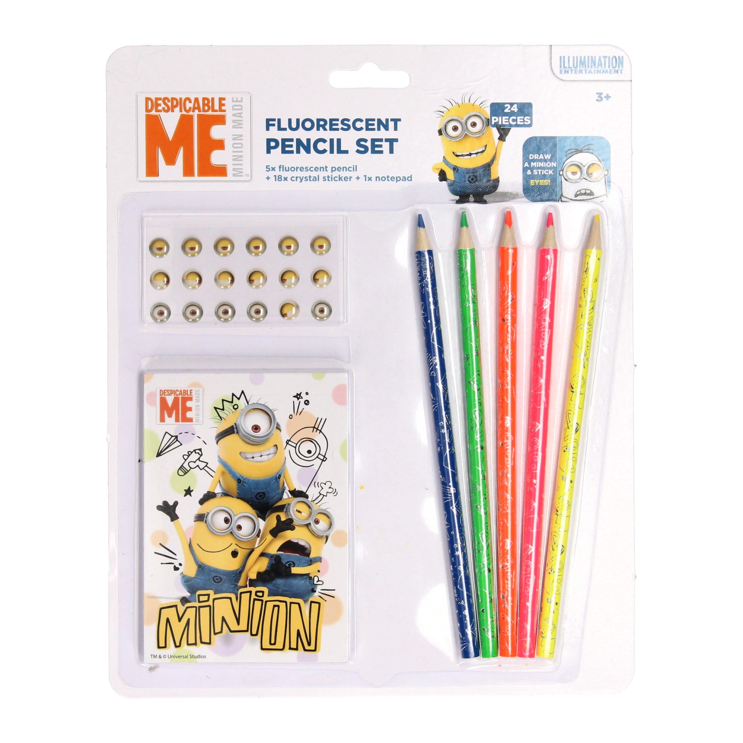 Ensemble d'artisanat Minions , 24 pièces.