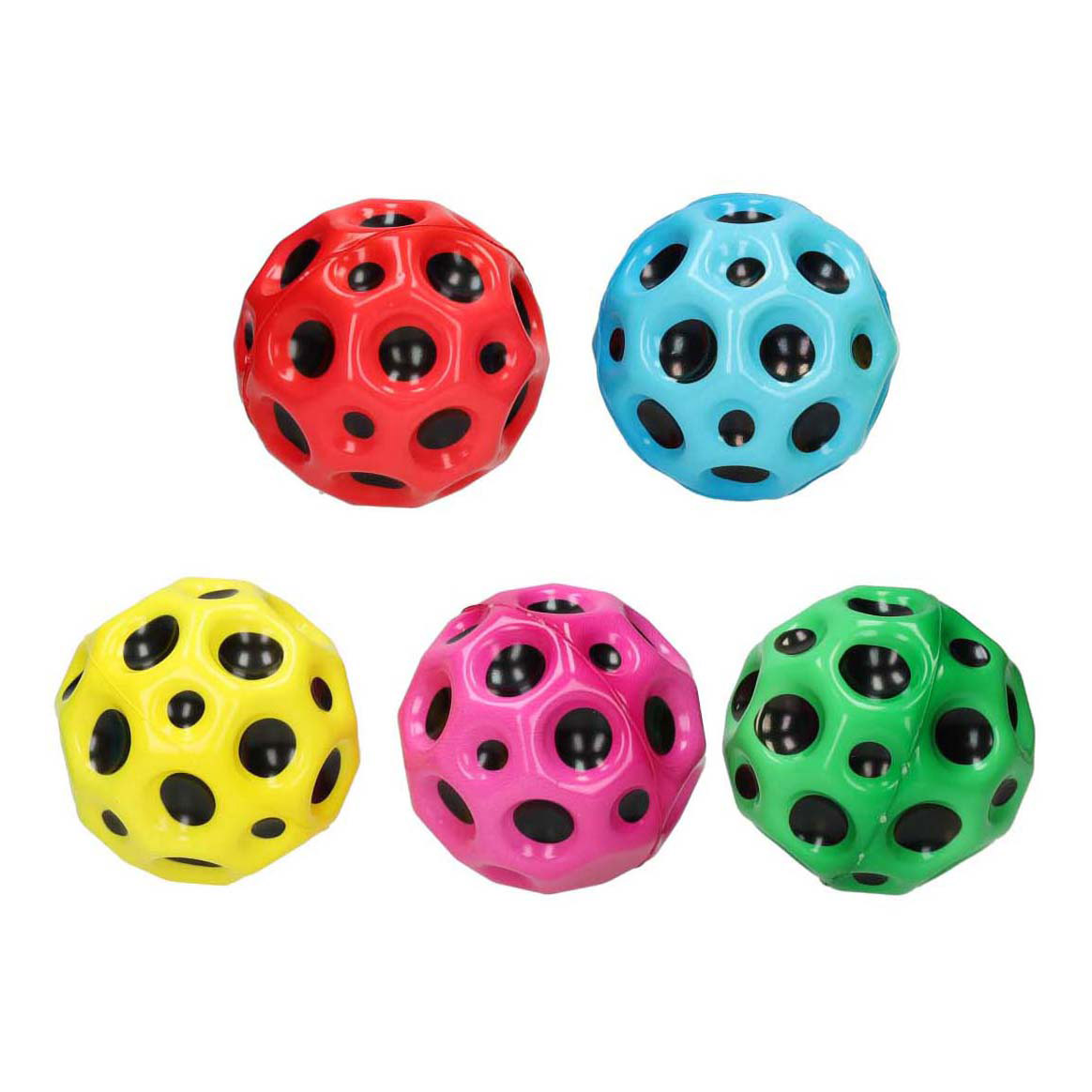 Balle rebondissante Lune, 9 cm