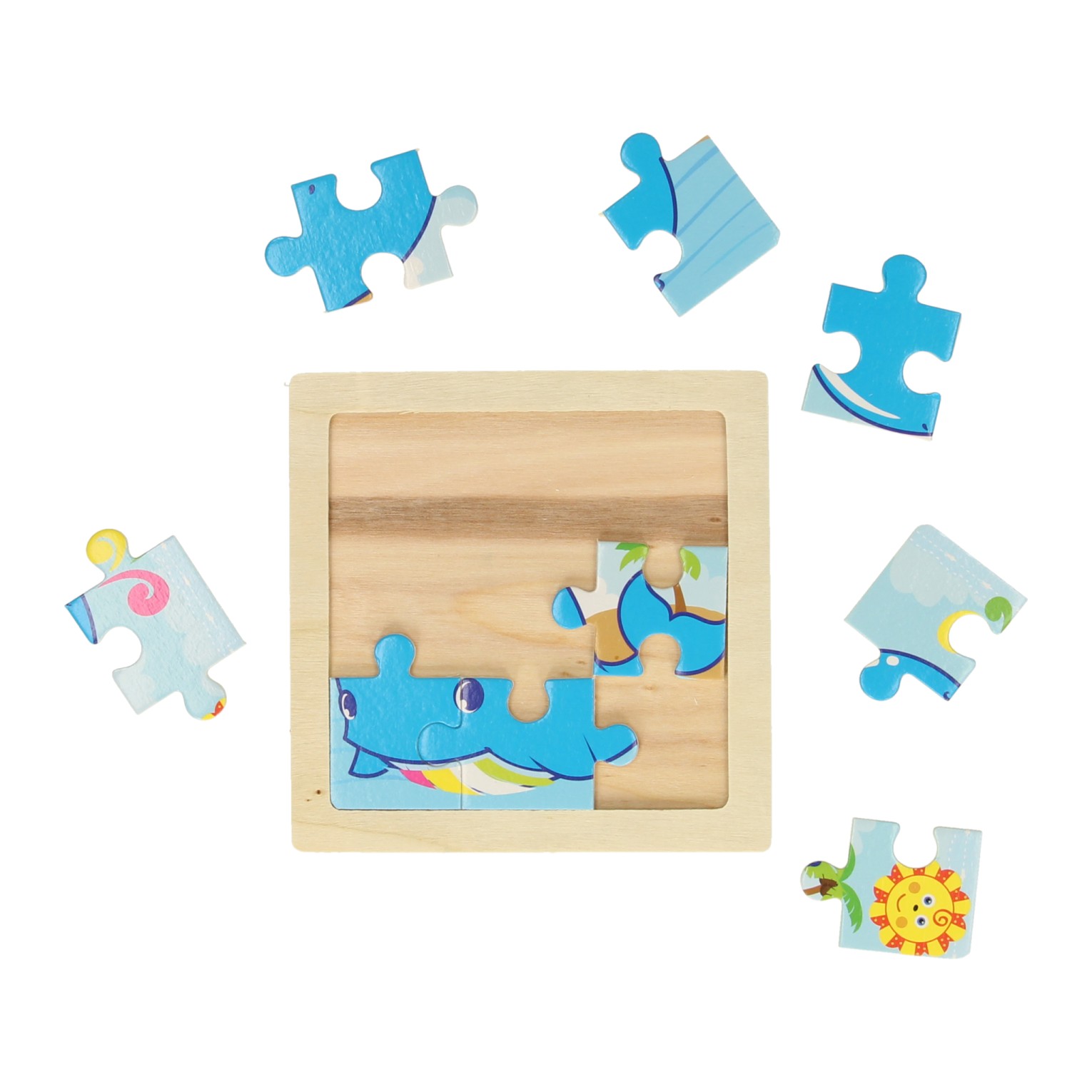 Puzzle en bois Animal, 9 pcs.