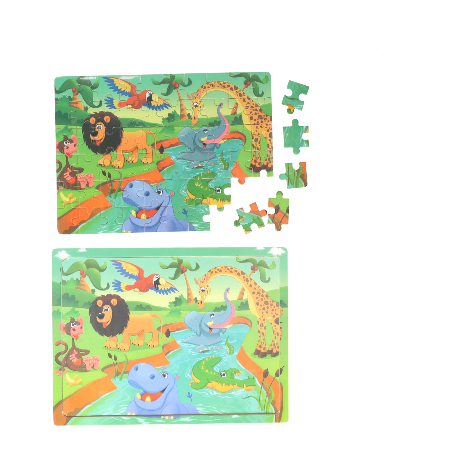 Houten Legpuzzel Wilde Dieren, 60st.