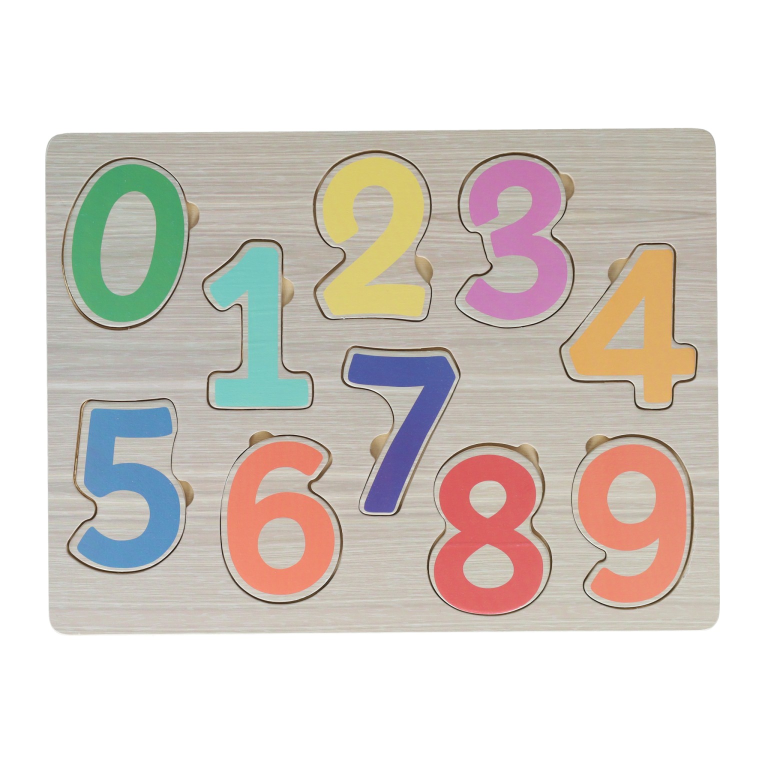 Houten Cijfers Inlegpuzzel