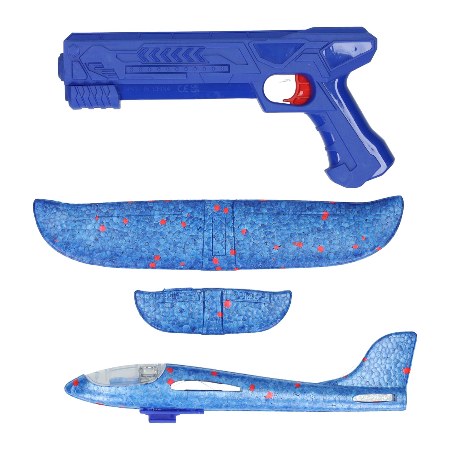 Afschiet Foamvliegtuig met Licht - 23cm