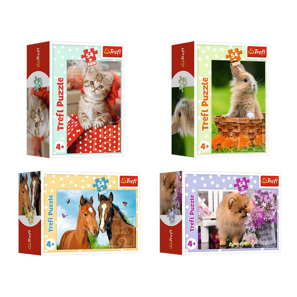 Mini Puzzel Lovely Animals - 54st.
