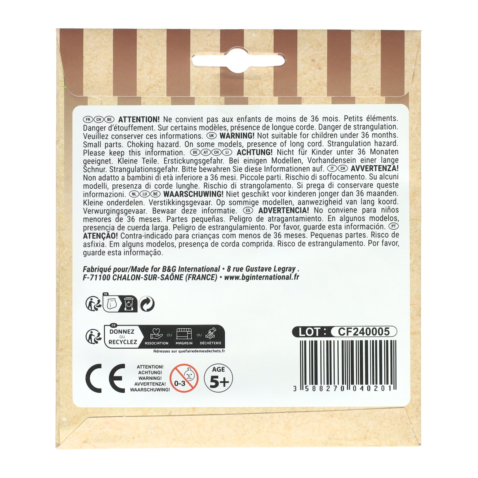 Borduursetje Hout - incl. 3 Kleuren Garen en Naald