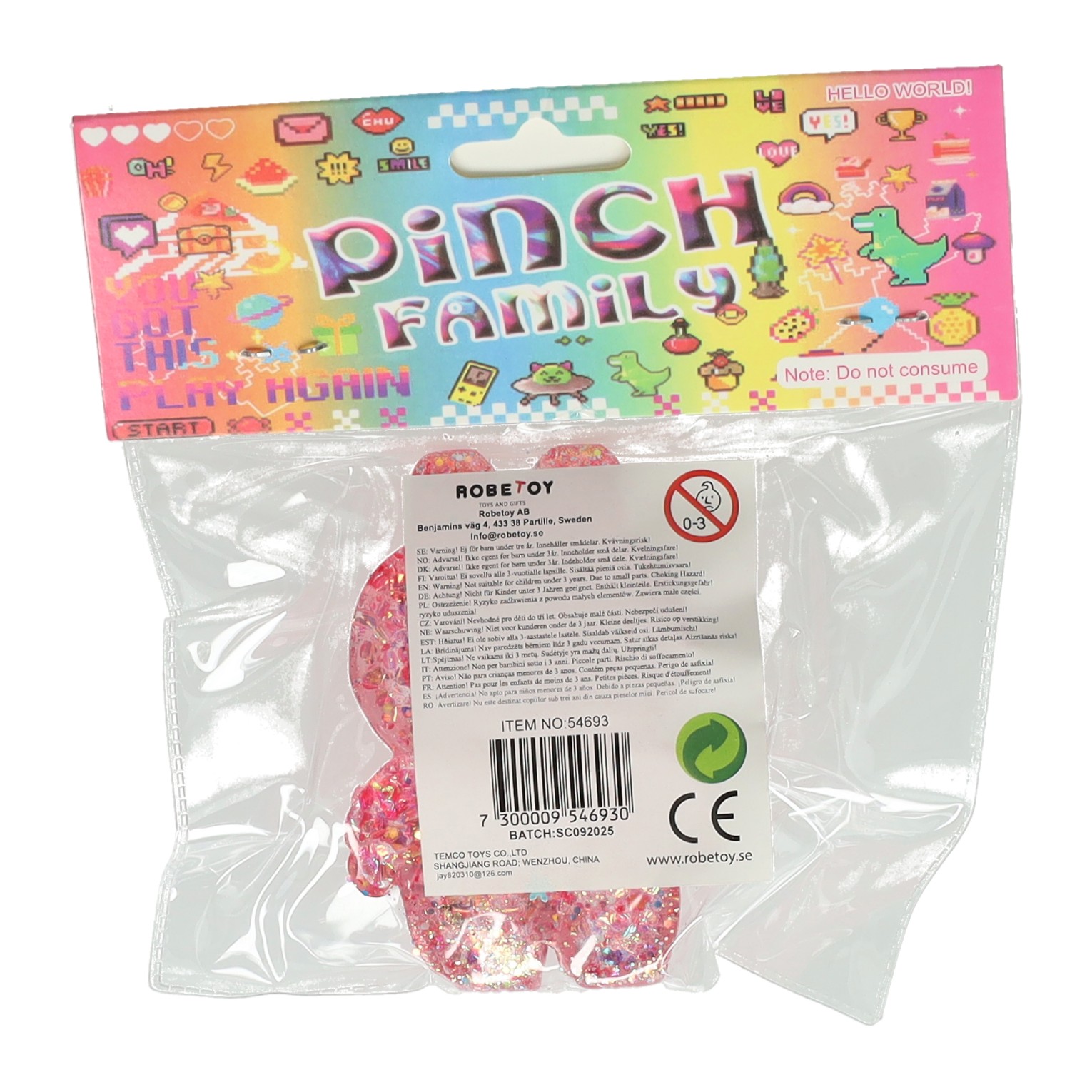 Squeeze Pinch Family Fidget Knijpdiertje