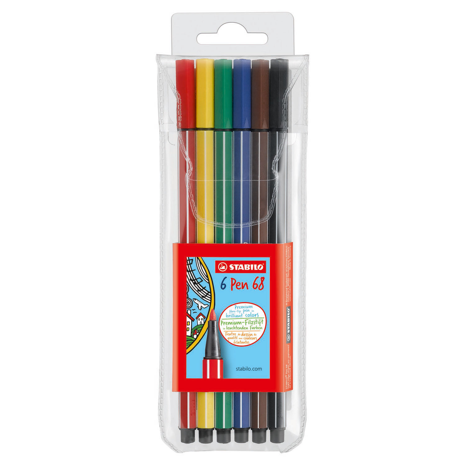 band tarief stuiten op STABILO Pen 68 - 6 Kleuren online kopen? | Lobbes Speelgoed