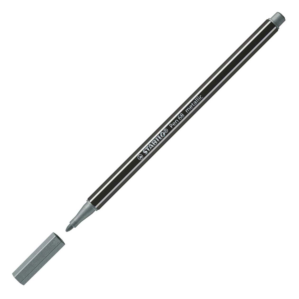 STABILO Pen 68 Metallic- Viltstift - Zilver (68/805)