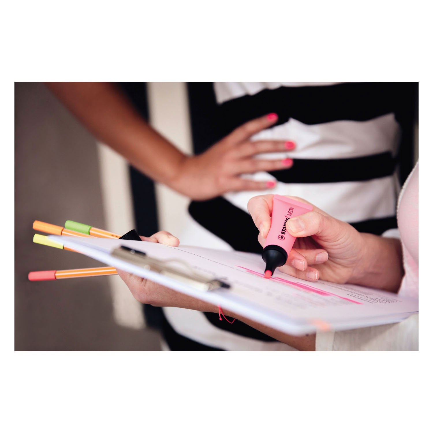 STABILO NEON - Markeerstift - Set Met 4 Stuks