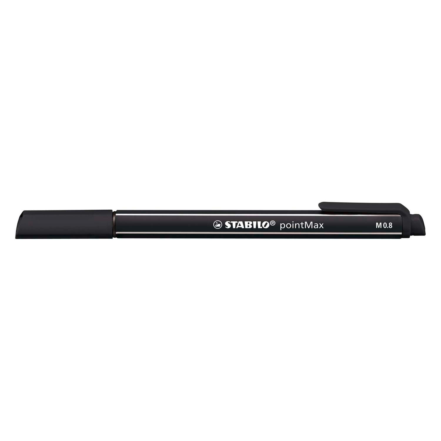 STABILO pointMax - Hardtip Fineliner - Zwart (488/46)