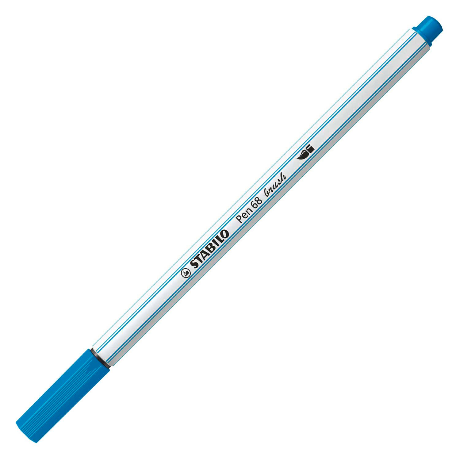 STABILO Pen 68 Brush - Viltstift - Lichtblauw (31)