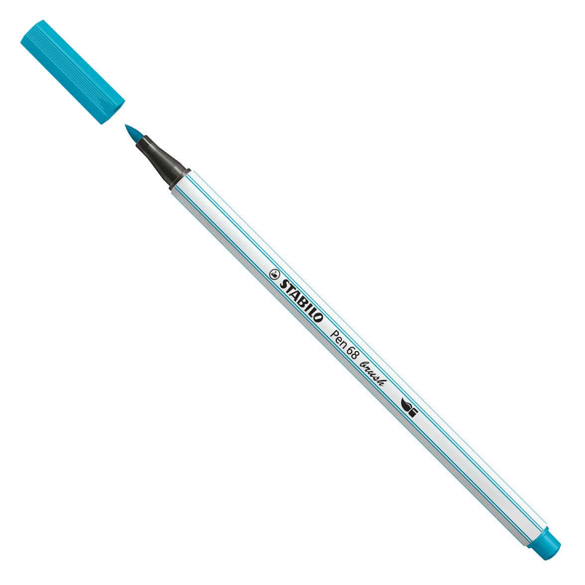 STABILO Pen 68 Brush - Viltstift - Lichtblauw (31)