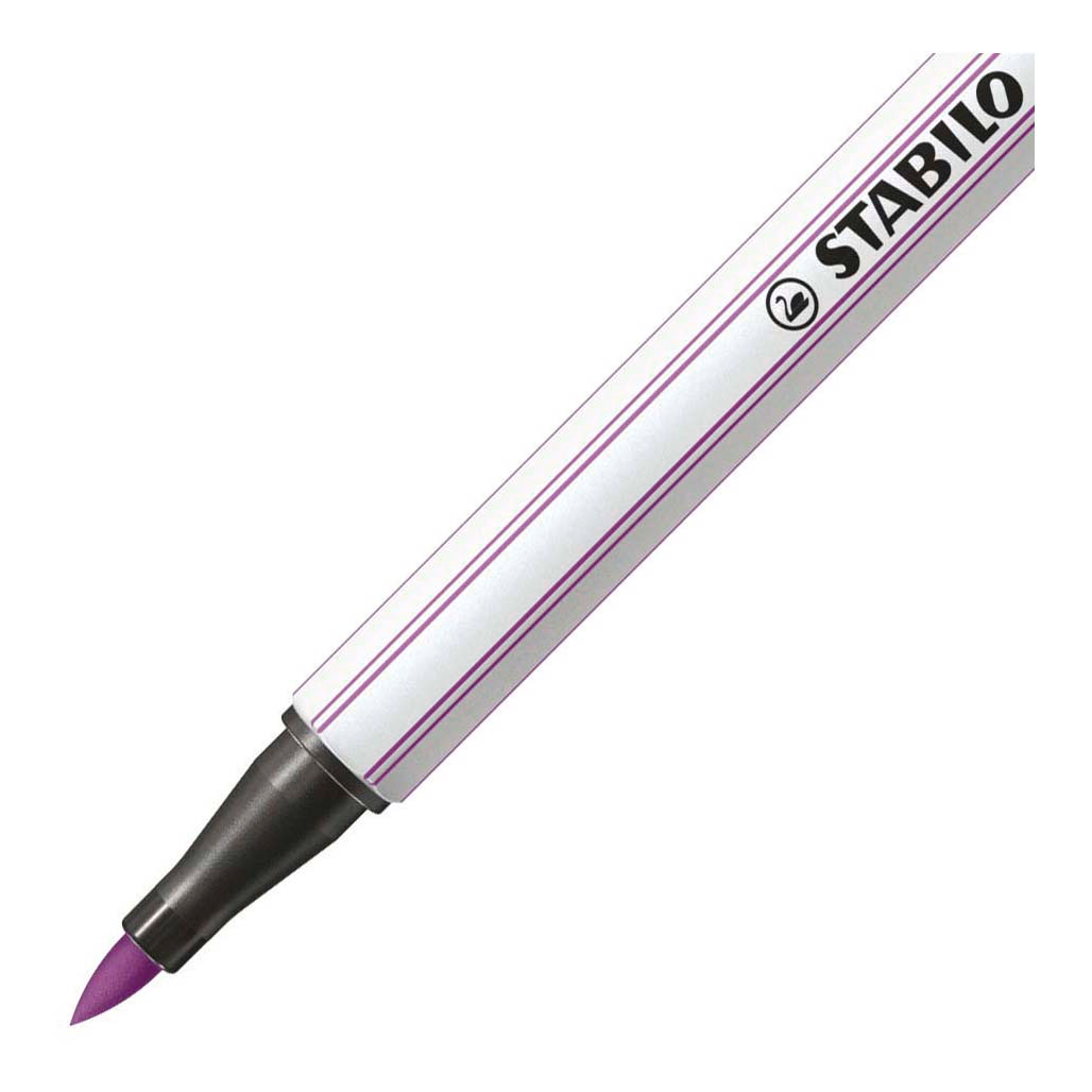 STABILO Pen 68 Brush - Viltstift - Pruimen Paars (60)