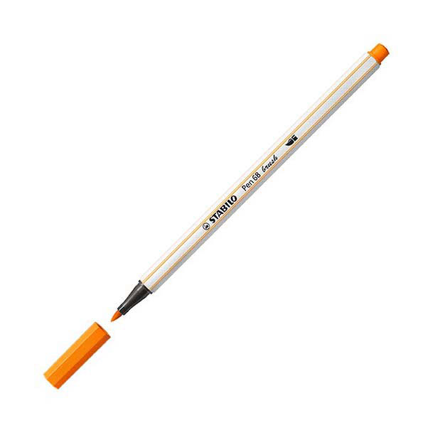 STABILO Pen 68 Brush - Viltstift - Oranje (54)