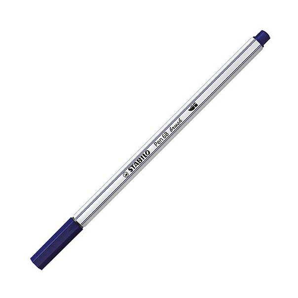 STABILO Pen 68 Brush - Viltstift - Pruissisch Blauw (22)