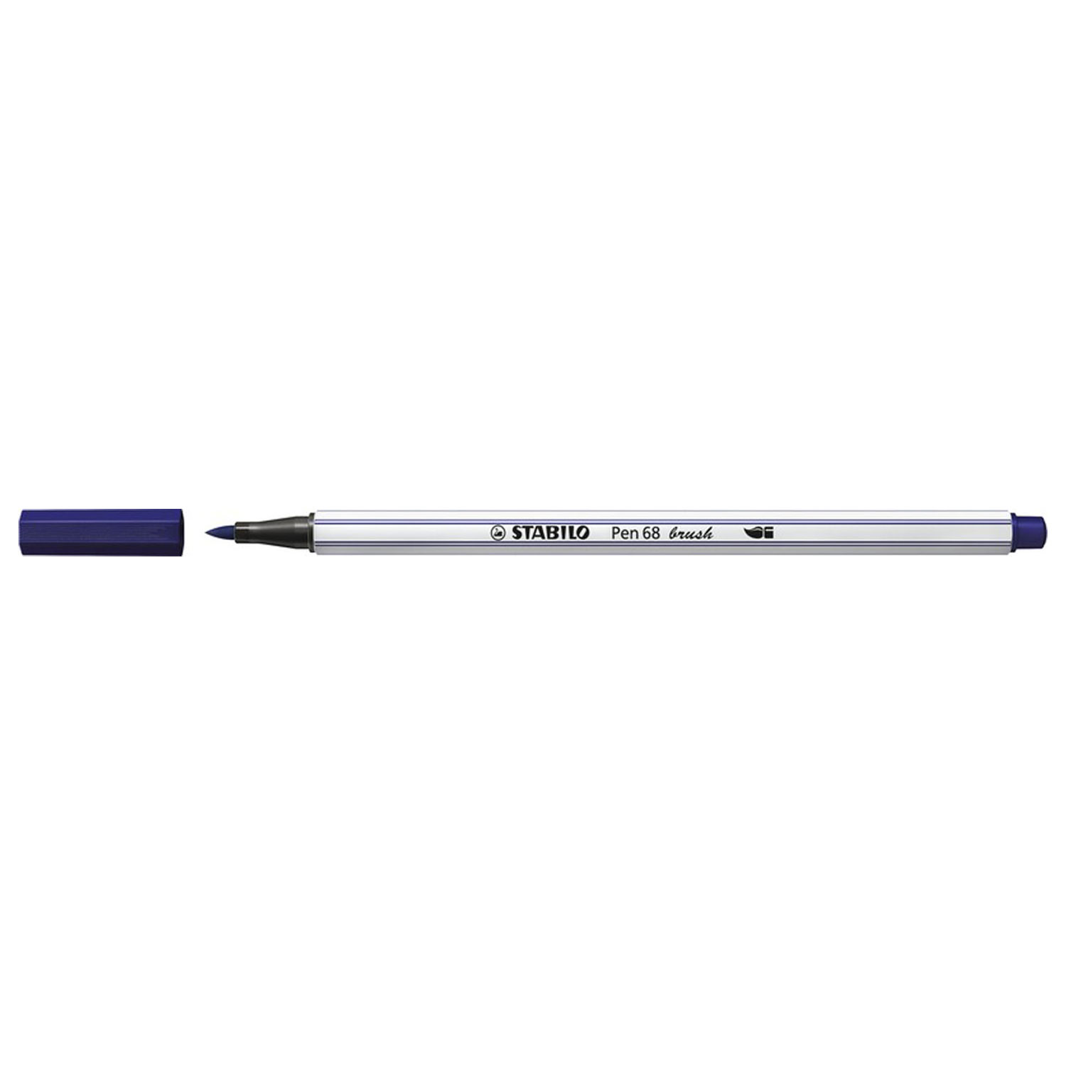 STABILO Pen 68 Brush - Filzstift - Preußischblau (22)