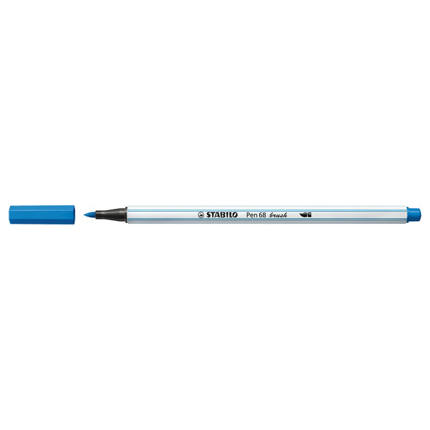 STABILO Pen 68 Brush - Feutre - Bleu foncé (41)