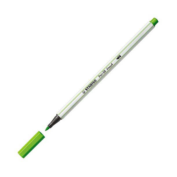 STABILO Pen 68 Brush - Viltstift - Loofgroen (43)