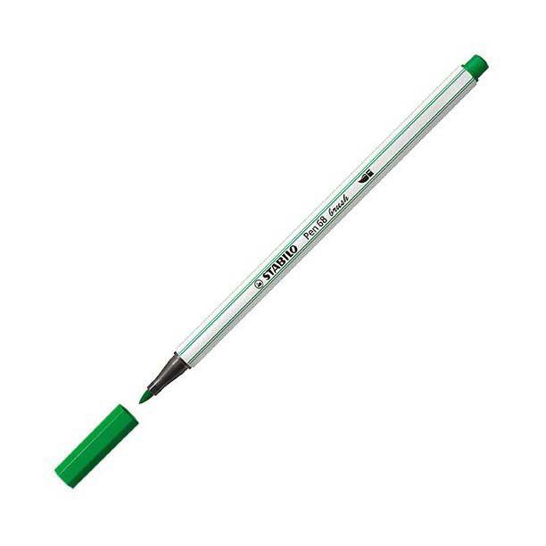 STABILO Pen 68 Brush - Viltstift - Groen (36)