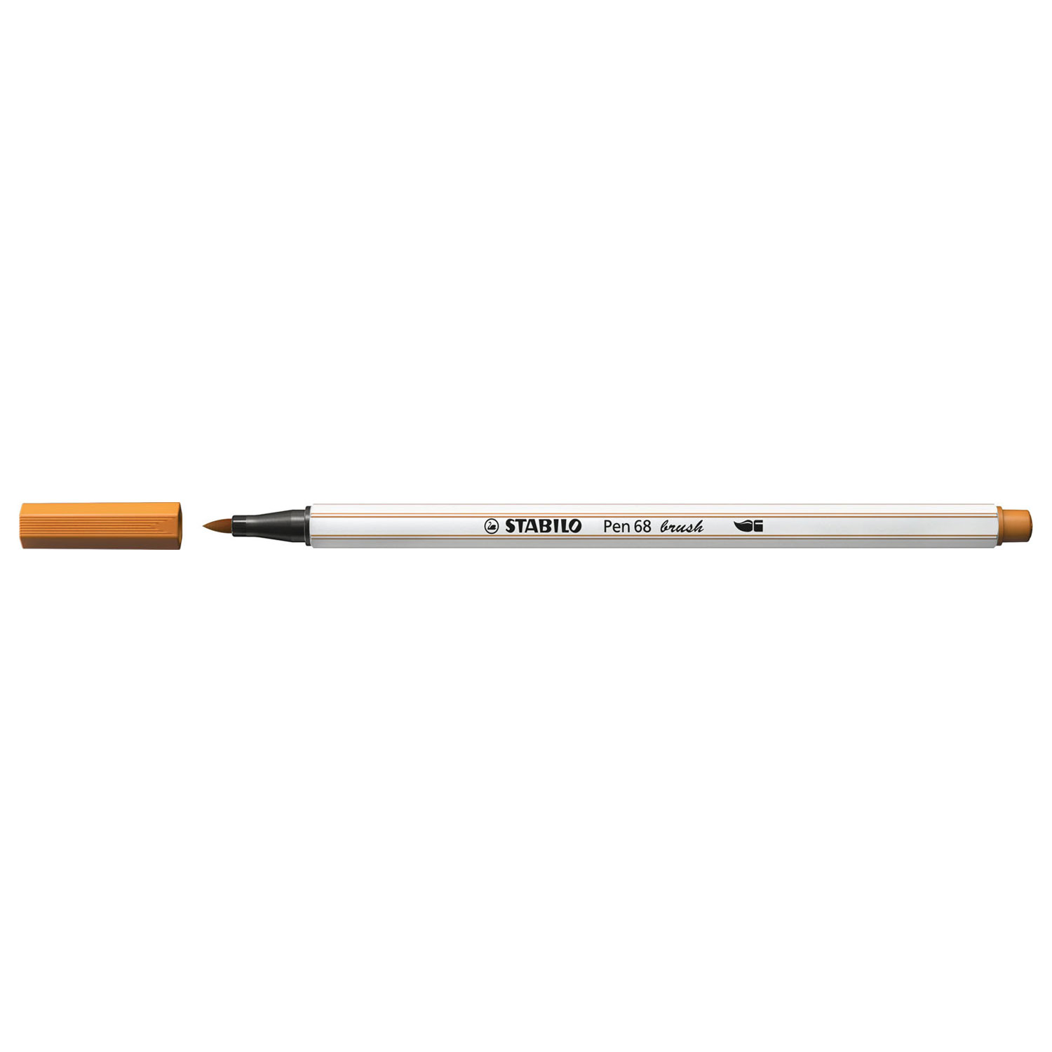 STABILO Pen 68 Brush - Filzstift - Dunkler Ocker (89)