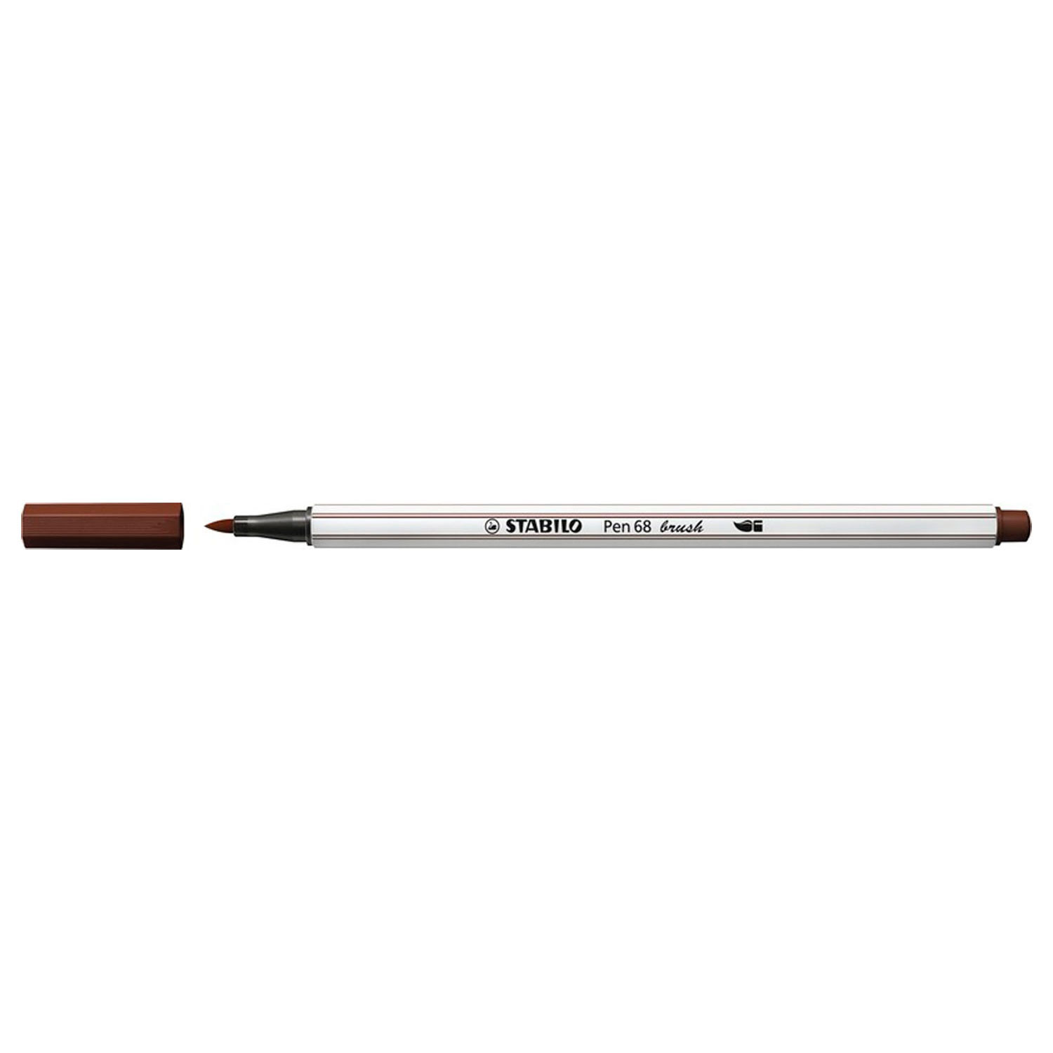 STABILO Pen 68 Brush - Feutre - Marron (45)
