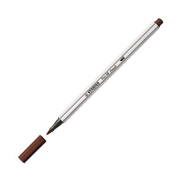 STABILO Pen 68 Brush - Viltstift - Bruin (45)