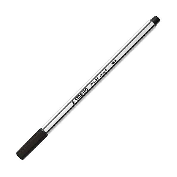 STABILO Pen 68 Brush - Viltstift - Zwart (46)