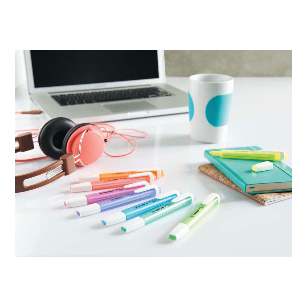 STABILO swing cool - Markeerstift - 18 Stuks Deskset