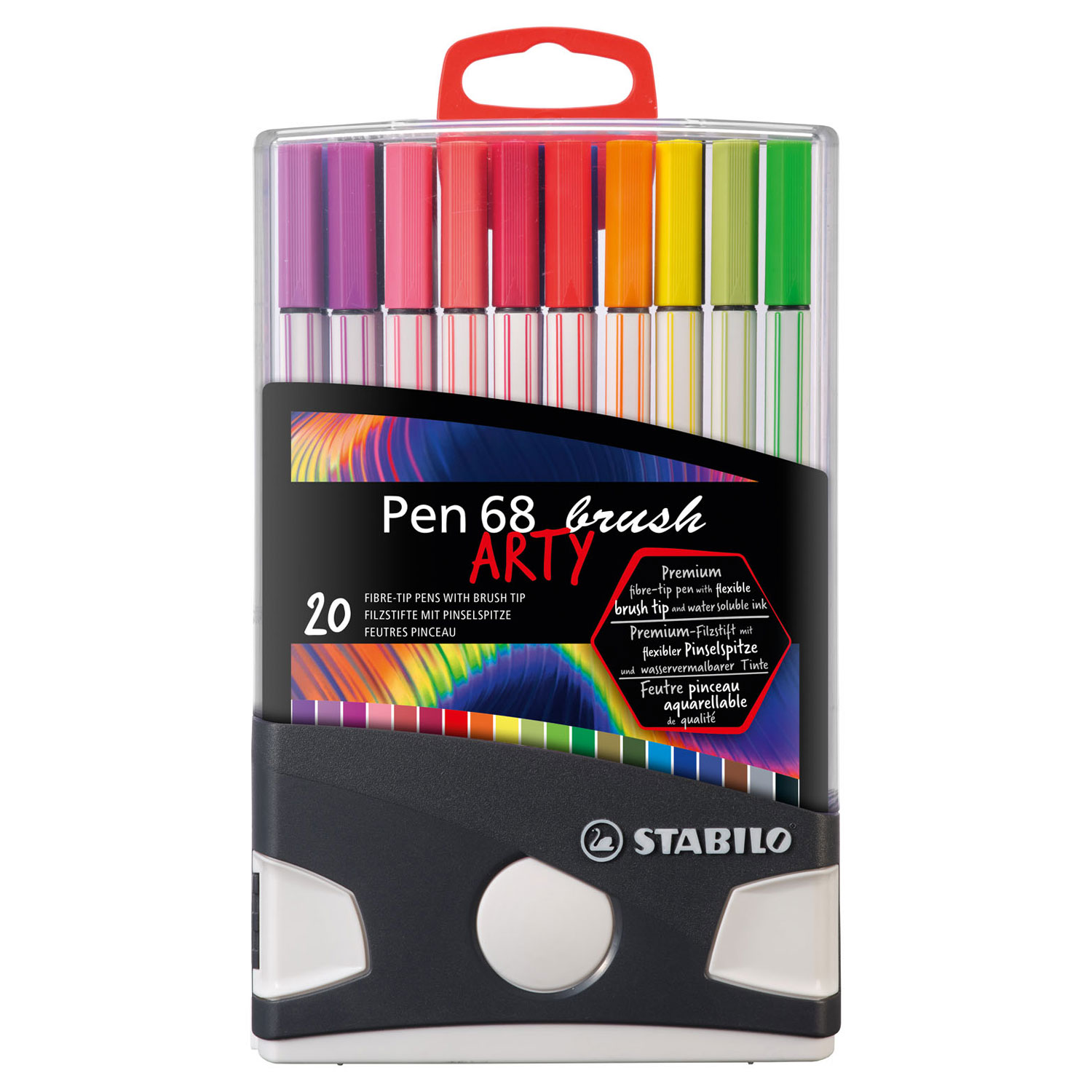Oproepen Geschatte restaurant STABILO Pen 68 Brush ARTY ColorParade, 20st. ... | Lobbes Speelgoed