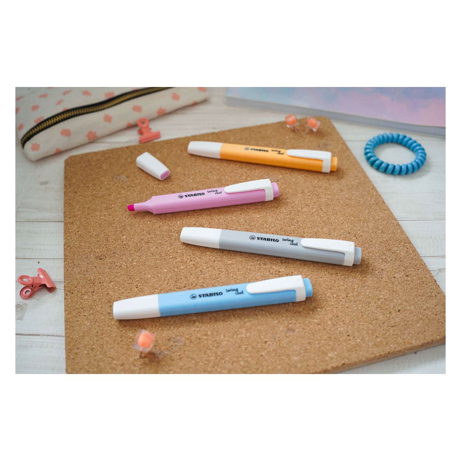 STABILO swing cool  Pastel - Markeerstift - Set Met 8 Stuks