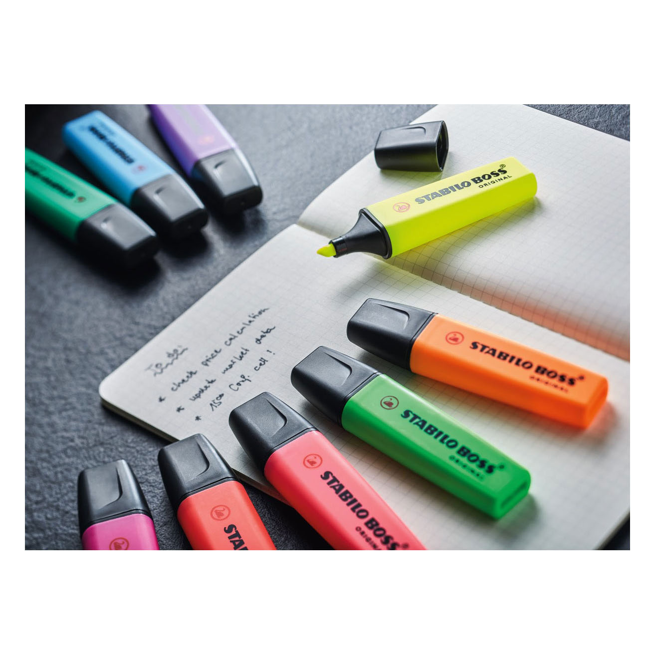 STABILO BOSS ORIGINAL – Textmarker – Set mit 4 Teilen