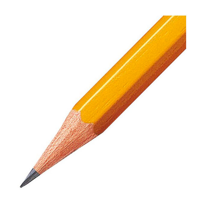 Crayon graphite STABILO Swano HB avec gomme - 12 pièces.