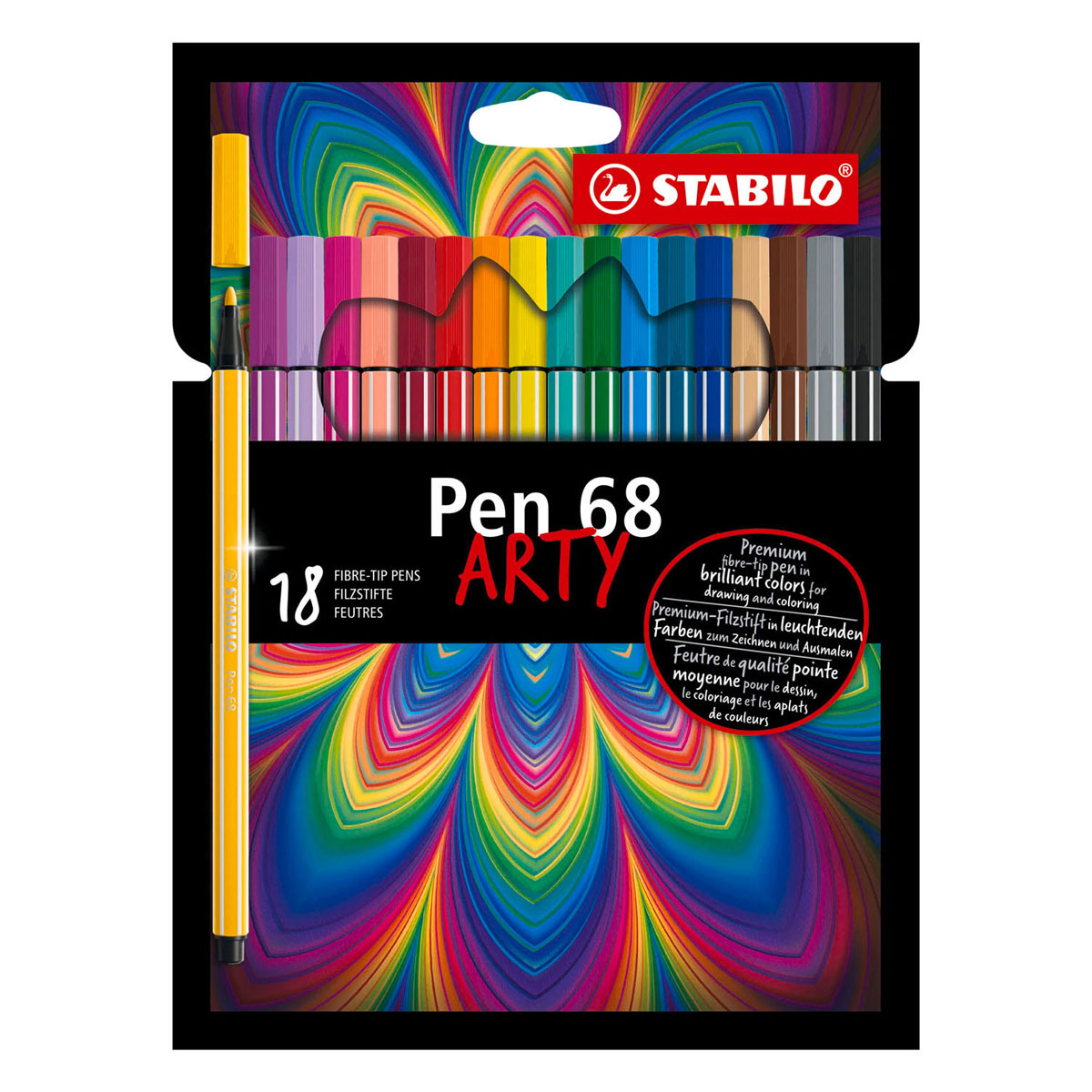 STABILO Pen 68 ARTY Viltstiften - 18dlg.