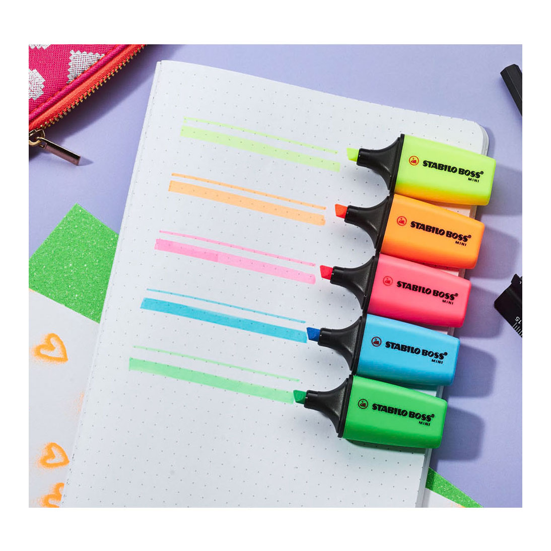 STABILO BOSS MINI Markeerstiften - 5dlg.