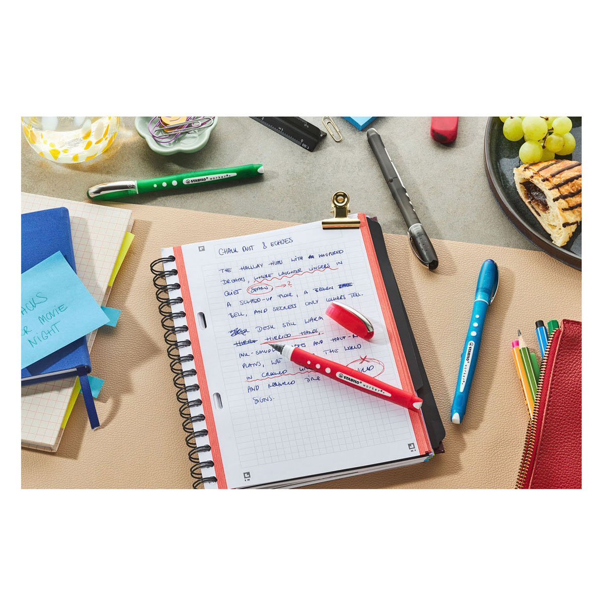 STABILO worker Colorful Rollerpen - 4dlg.