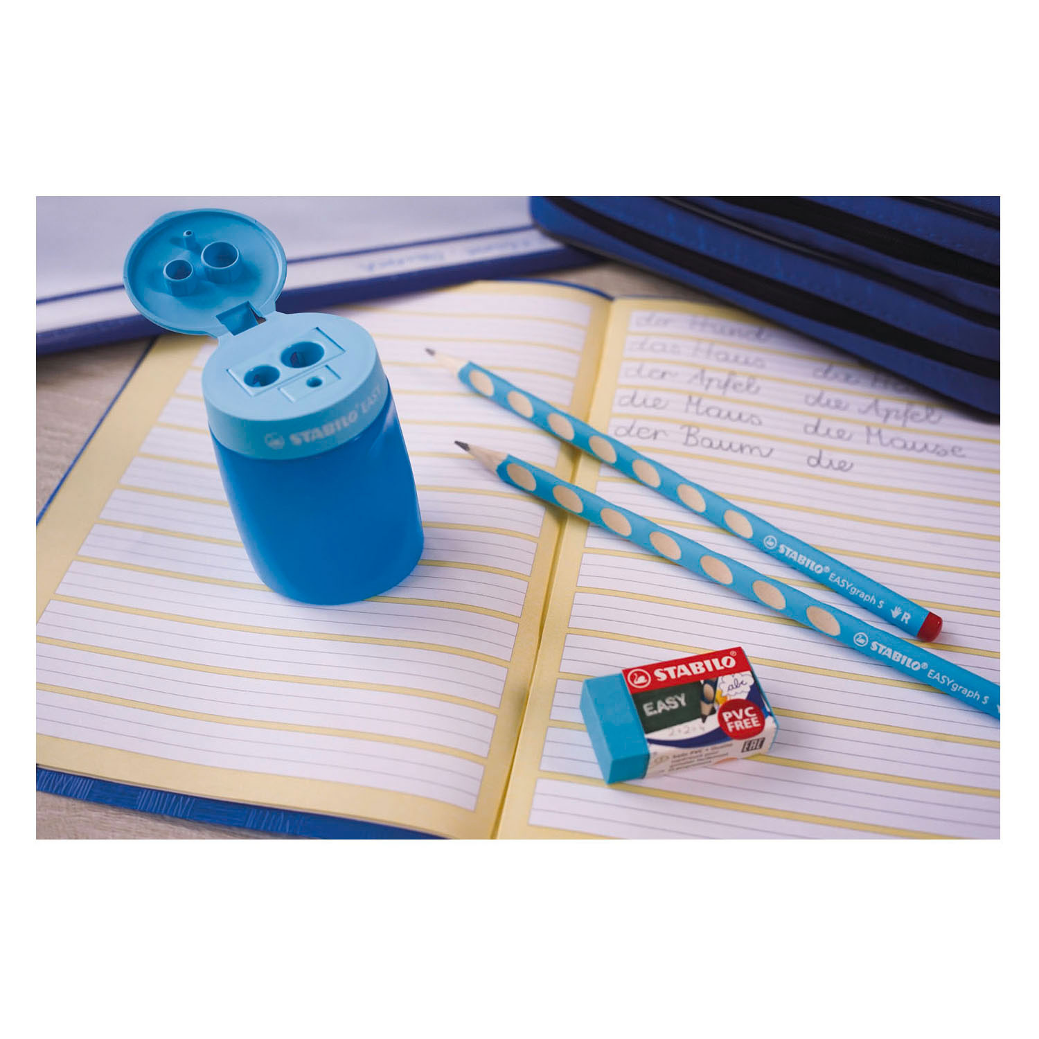 STABILO EASYgraph S HB Linkshandig Grafietpotlood - Licht Blauw
