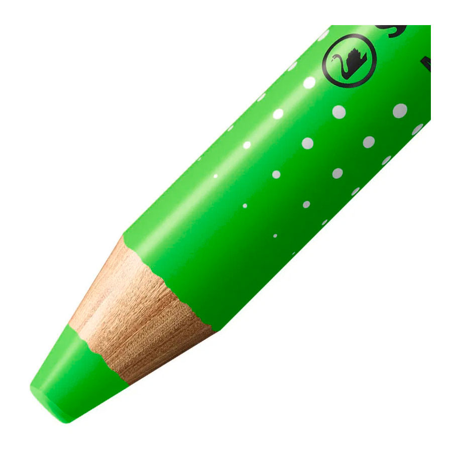 STABILO MARKdry NEON - Ensemble de 4 crayons pour tableau blanc, taille-crayon et chiffon de nettoyage