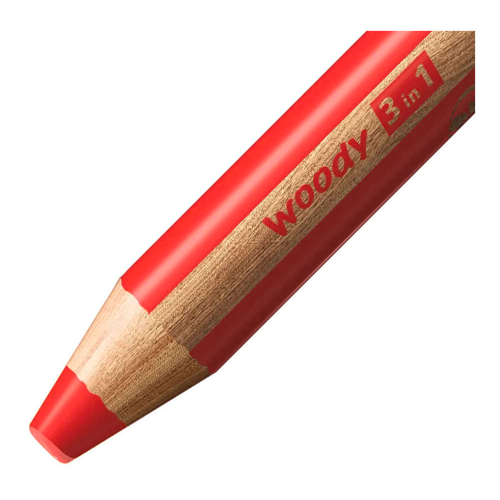 STABILO woody 3in1 Multitalent Potloden - 6dlg. met Puntenslijper
