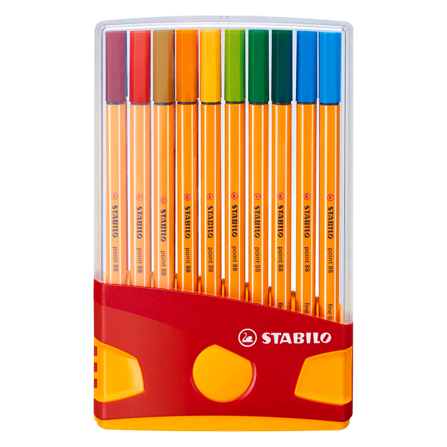 STABILO point 88 ColorParade Fineliners Oranje/Rood - 20dlg.