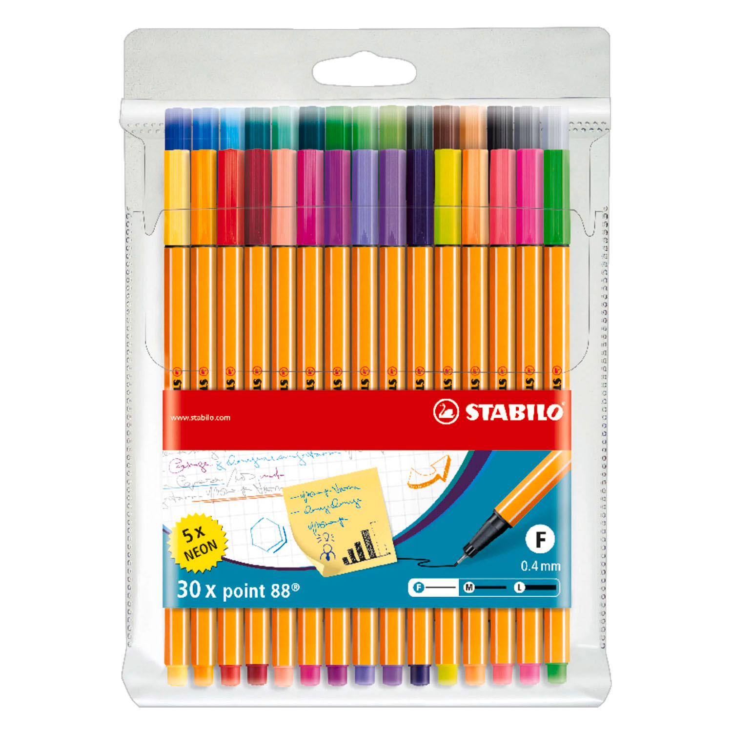 STABILO point 88 Fineliners in Etui - 30dlg.