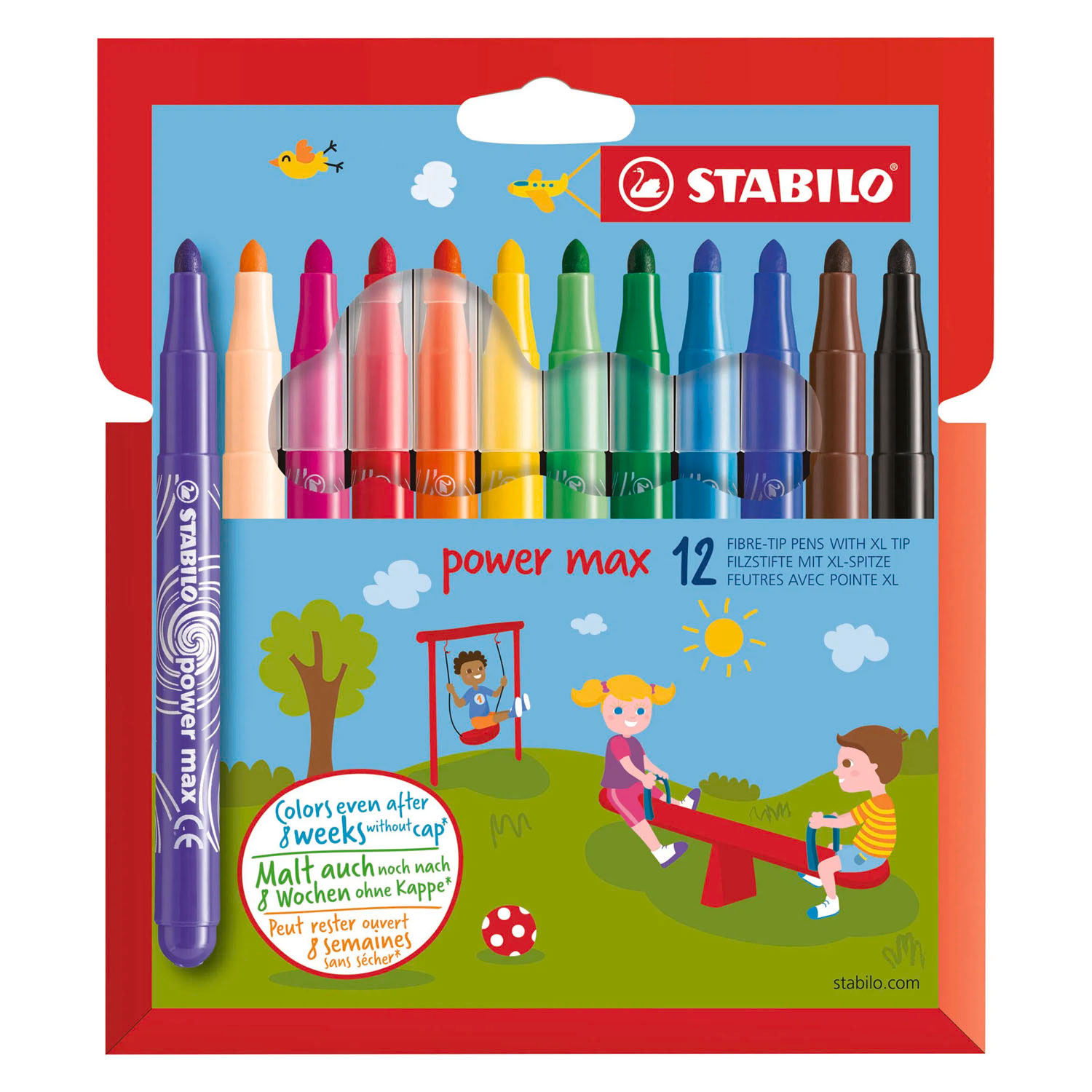 STABILO Power Max Filzstifte - 12-teilig.
