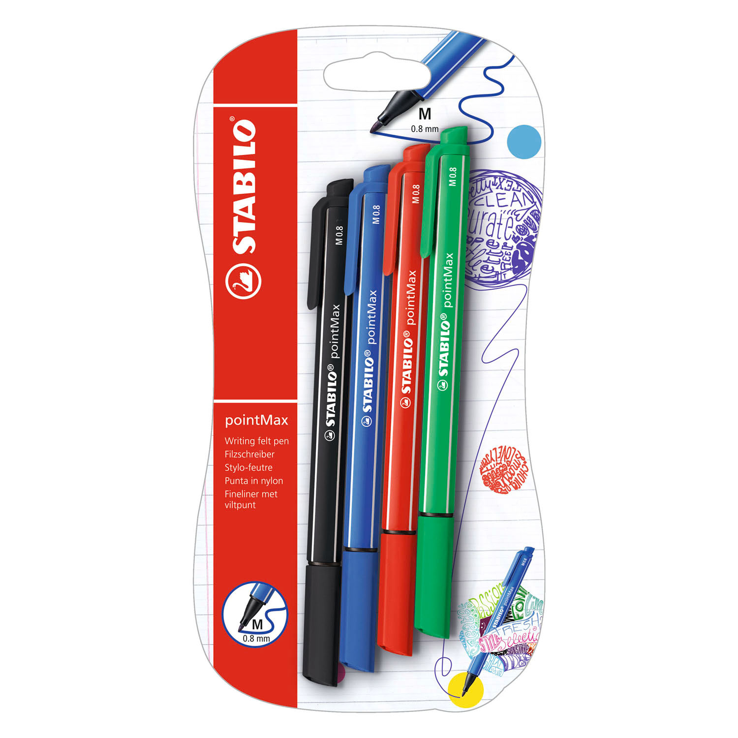 STABILO pointMax Fineliners - 4dlg.