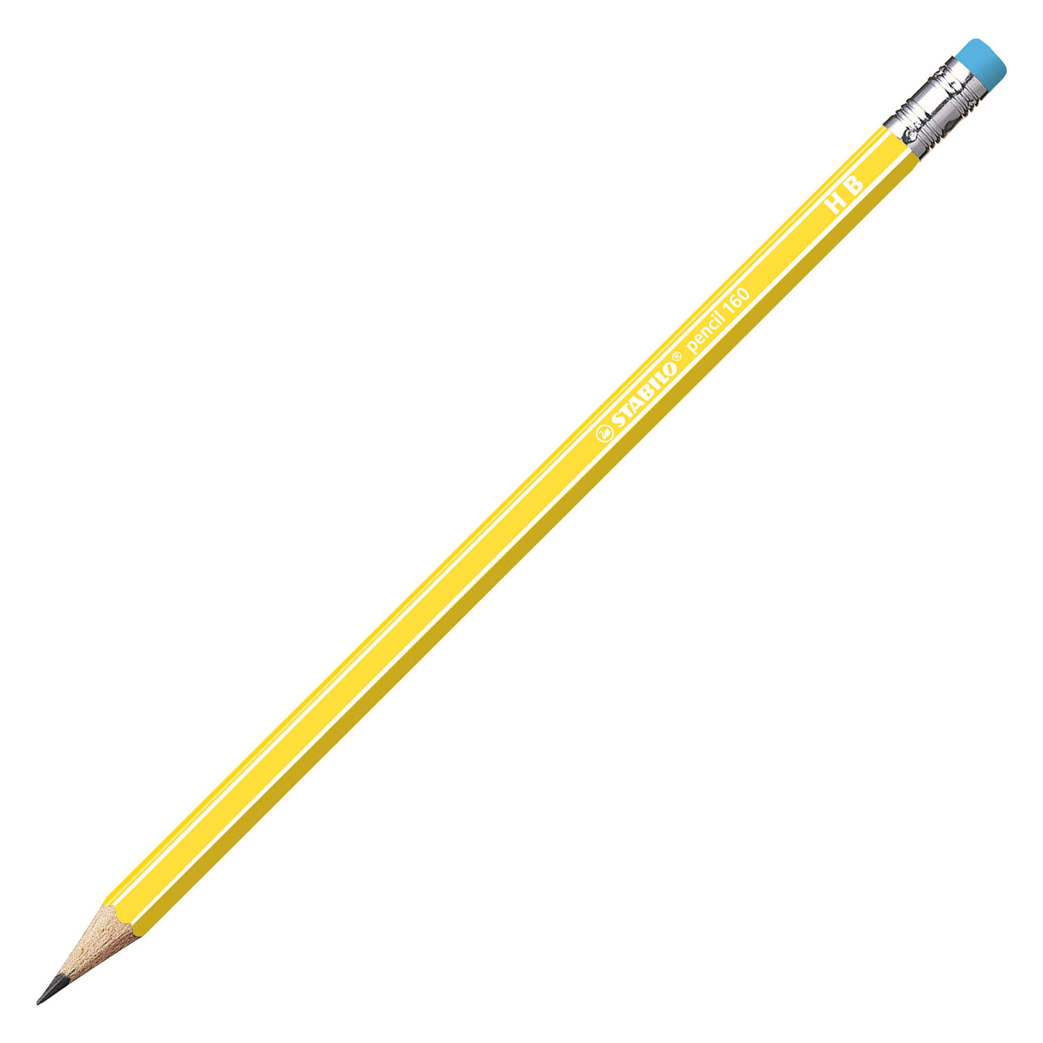 STABILO pencil 160 HB Grafietpotloden met Gumtip - 4dlg.